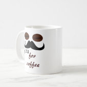 コーヒー用マグカップを用意して髭を剃る コーヒーマグカップ (正面左)