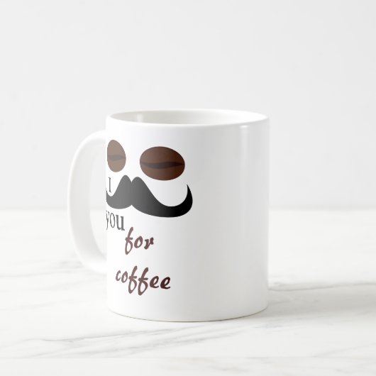 コーヒー用マグカップを用意して髭を剃る コーヒーマグカップ (正面左)