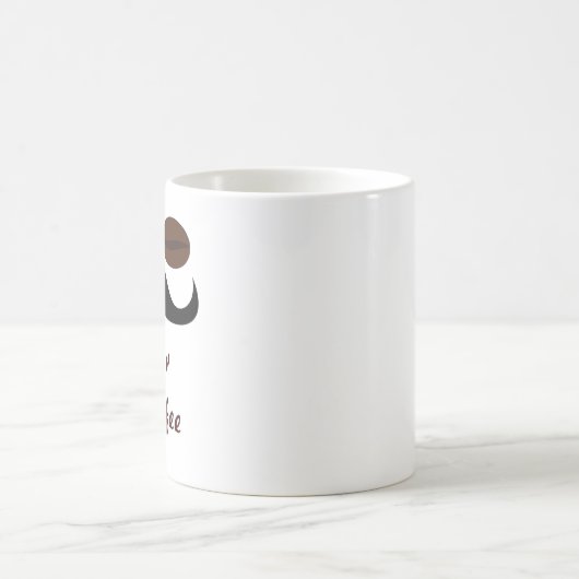 コーヒー用マグカップを用意して髭を剃る コーヒーマグカップ (中央)