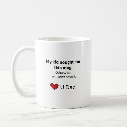 コーヒー用マグカップパパ。 コーヒーマグカップ (左)