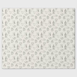 コーヒー用品の包装紙 ラッピングペーパー