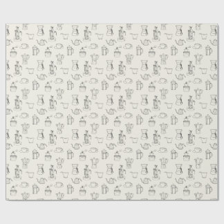 コーヒー用品の包装紙 ラッピングペーパー