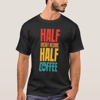 コーヒー用航空機整備士 Tシャツ
