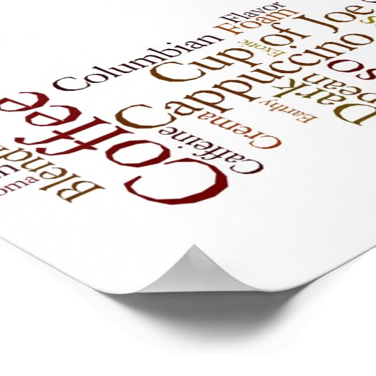 コーヒー用語ポスター ポスター (角)