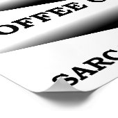 コーヒー皮肉フィルターポスおもしろいター ポスター (角)