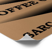 コーヒー皮肉フィルターポスおもしろいター ポスター (角)