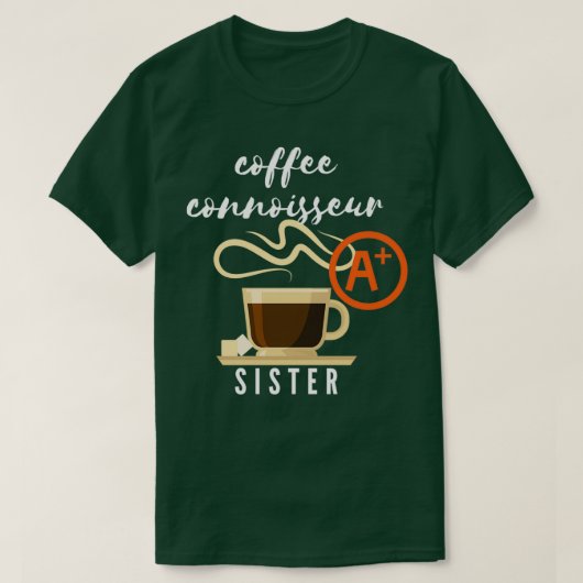 コーヒー目利き姉妹ギフト Tシャツ (デザイン正面)