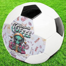 コーヒー目当てで来ました サッカーボール