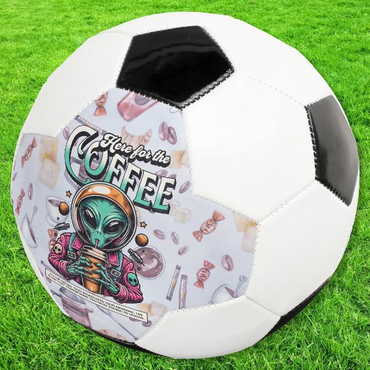 コーヒー目当てで来ました サッカーボール