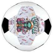 コーヒー目当てで来ました サッカーボール (回転)