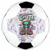 コーヒー目当てで来ました サッカーボール (正面)