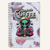 コーヒー目当てで来ました ノートブック (正面)