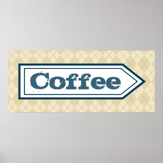 コーヒー看板ポスター ポスター (正面)