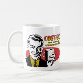 コーヒー睡眠場合のあなたは死んだおもしろマグカップ コーヒーマグカップ (左)