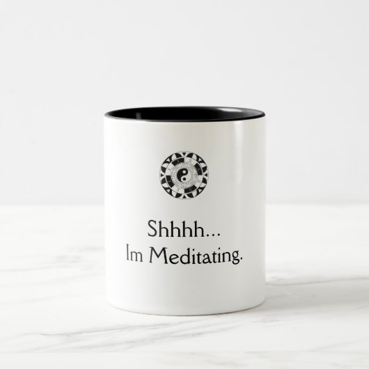 コーヒー瞑想 ツートーンマグカップ (中央)