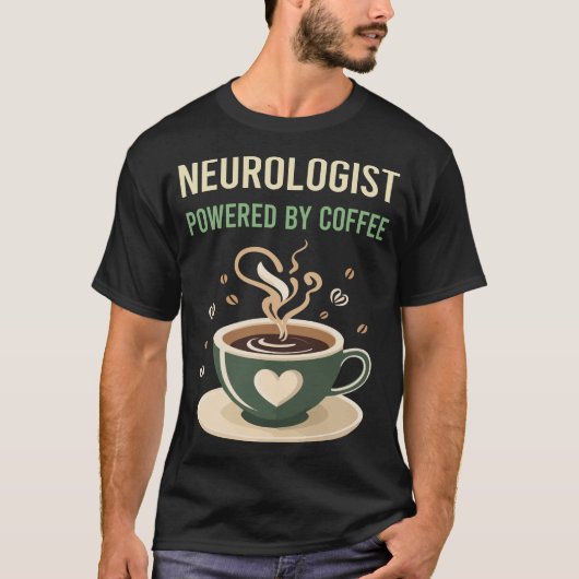 コーヒー神経科医によって動く Tシャツ (正面)