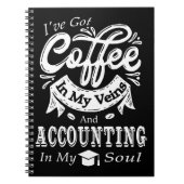 コーヒー私の静脈会計私の魂 ノートブック (正面)