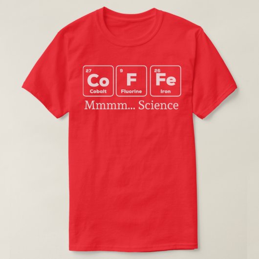 コーヒー科学 Tシャツ (デザイン正面)
