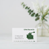 コーヒー粉砕の穿孔器及びロイヤリティ ロイヤリティカード (スタンド正面)