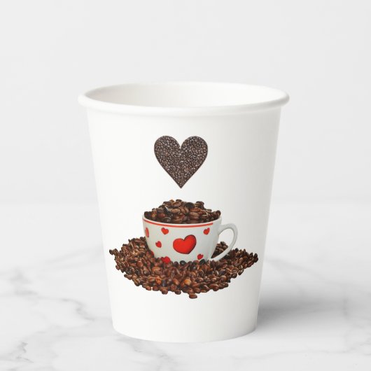 コーヒー紙カップ 紙コップ (正面)