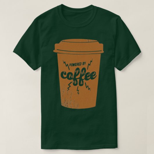 コーヒー紙コーヒーカップ1 Tシャツ (デザイン正面)