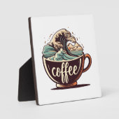 コーヒー素晴らしの波 フォトプラーク (正面)