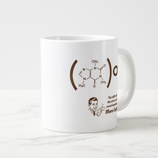 コーヒー経済サイズのマグカップでいっぱいのコック ジャンボコーヒーマグカップ (正面右)