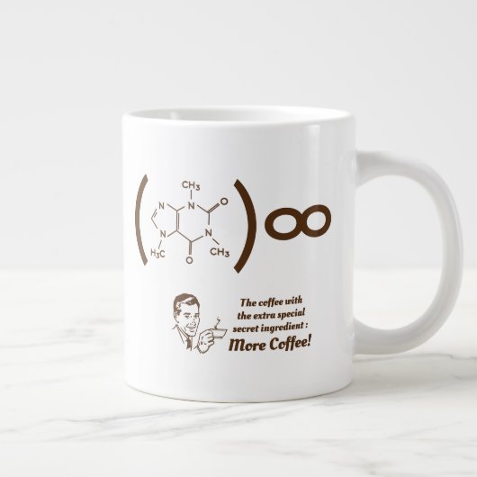 コーヒー経済サイズのマグカップでいっぱいのコック ジャンボコーヒーマグカップ (右)