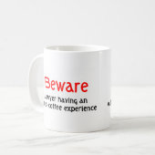 コーヒー経験弁護士のマグから コーヒーマグカップ (正面左)