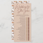 コーヒー結婚シューゲームブライダルシャワー (正面/裏面)