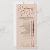 コーヒー結婚シューゲームブライダルシャワー (正面)