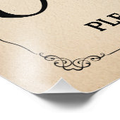 コーヒー結婚バー又はパーティー標識 フォトプリント (角)