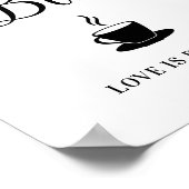 コーヒー結婚バー徴候 ポスター (角)