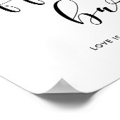 コーヒー結婚バー徴候 ポスター (角)