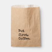 コーヒー結婚式の引き出物バッグが最初のコーヒー フェイバーバッグ (正面)