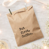 コーヒー結婚式の引き出物バッグが最初のコーヒー フェイバーバッグ (クリップ留めされた状態)