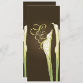 コーヒー結婚式招待状 招待状 (正面/裏面)