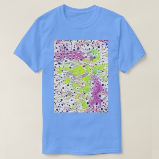 コーヒー絵を描 Tシャツ (デザイン正面)
