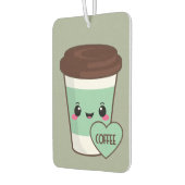 コーヒー絵文字恋人 カーエアーフレッシュナー (左)