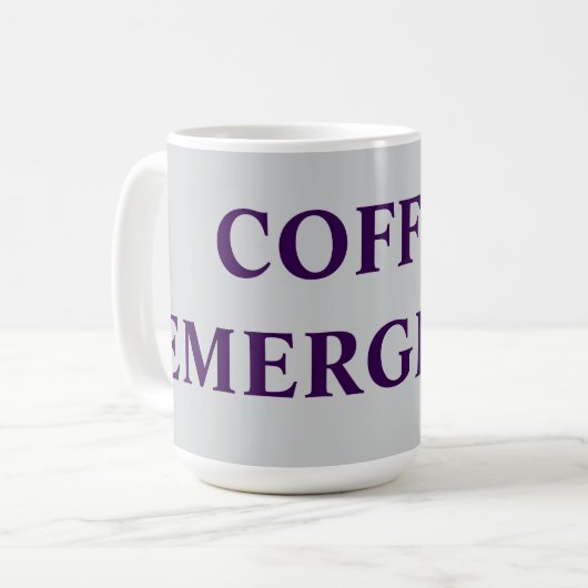 コーヒー緊急事態 コーヒーマグカップ (正面左)
