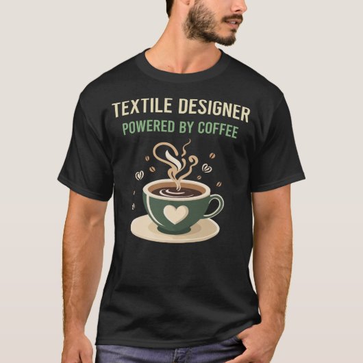 コーヒー繊維デザイナーによって動く Tシャツ (正面)