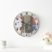 コーヒー缶およびコーヒーグラインダー ラージ壁時計 (ホーム)