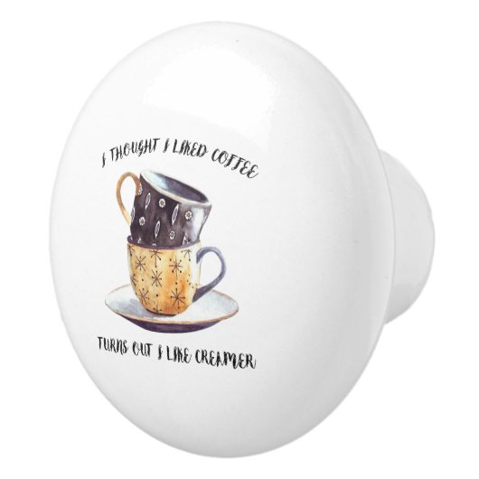 コーヒー考えが好きだったので、クリーマーが好きだった セラミックノブ (右)