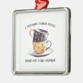 コーヒー考えが好きだったので、クリーマーが好きだった メタルオーナメント (左)