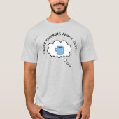 コーヒー考えのTシャツが気になる Tシャツ (正面)