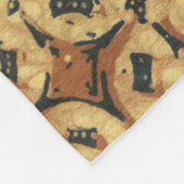 コーヒー自然豆ボ素朴ホ フリースブランケット (角)