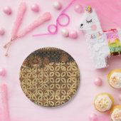 コーヒー自然豆ボ素朴ホ ペーパープレート (パーティー)