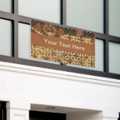 コーヒー自然豆ボ素朴ホ 横断幕 (ビルの外側)