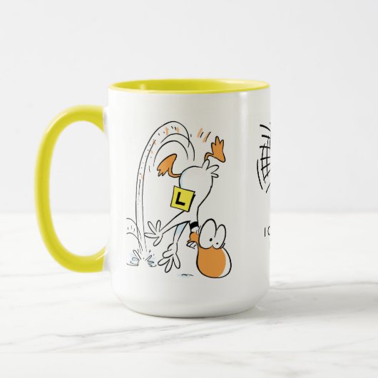 コーヒー航空冗談のマグなしで飛ぶことができません マグカップ (左)