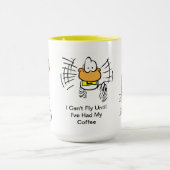 コーヒー航空冗談のマグなしで飛ぶことができません マグカップ (中央)